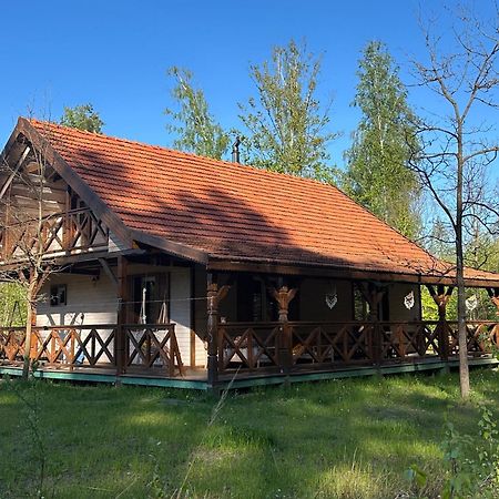 Jagodowy Zakatek, Caloroczny Dom Na Wylacznosc W Lesie, Balia, Cisza, Kominek, Weranda, Stawy Tuczna Bagian luar foto